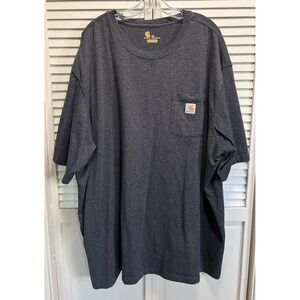 Carhartt Original Fit Logo Short Sleeve Crew Neck T-Shirt Size 4XL Pocket Work